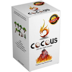 Cocous Natural Coconut Charcoal Incense Hookah Shisha Narguile Coal Coconut Shell Briquette Coals 1KG-72 Pieces 25mm Cubes