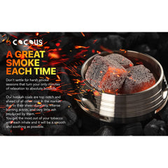 Cocous Natural Coconut Charcoal Incense Hookah Shisha Narguile Coal Coconut Shell Briquette Coals 1KG-72 Pieces 25mm Cubes