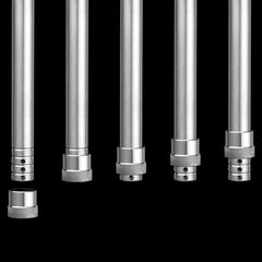 Aladin Hookah MVP 500 - Stainless Steel - Shiny Bottom Black