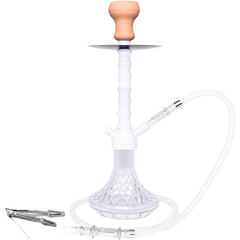 Portable Light Weight Acrylic Hookah - White