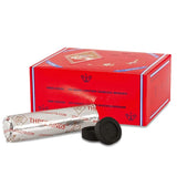 Three Kings Quick light Hookah Charcoal - 100 Coals Per Box - 33mm