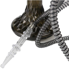 Portable Light Weight Acrylic Hookah - Black