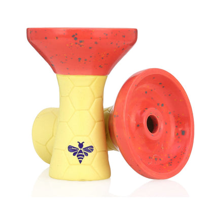 Bee Phunnel Bowl - Half Glazed - Yellow and Orange