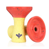 Bee Phunnel Bowl - Half Glazed - Yellow and Orange