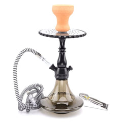 Portable Light Weight Small Acrylic Hookah - Black