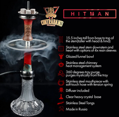 Contraband Hookah - Hitman - Blue