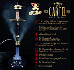 Contraband Hookah - Medellin Cartel - Gold Edition