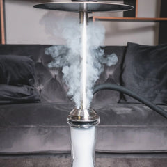 VYRO Hookah - Versa Steel with plug-in base clear