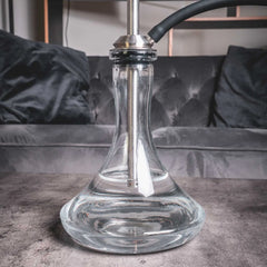 VYRO Hookah - Versa Steel with plug-in base clear