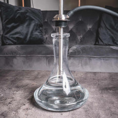 VYRO Hookah - Versa Steel with plug-in base clear